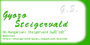 gyozo steigervald business card